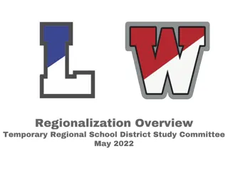Temporary Regional School District Study Committee Report Overview