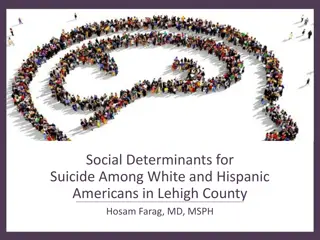 Social Determinants for Suicide Among White and Hispanic Americans