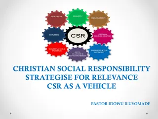 Christian Social Responsibility Strategies Driving Social Change and Impact