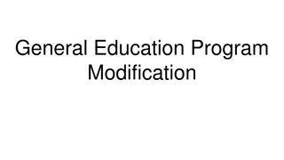 Revamping General Education Program for Enhanced Learning