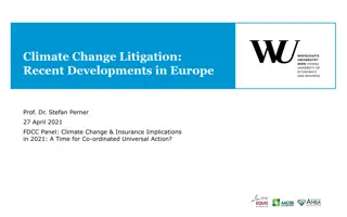 Recent Developments in Climate Change Litigation and Policy Approaches in Europe