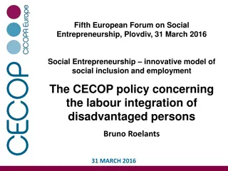 European Forum on Social Entrepreneurship: Empowering Disadvantaged Individuals