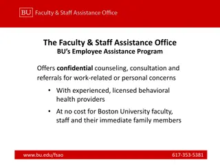 Employee Assistance Program at Boston University: Counseling & Support