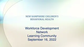 NHCBH Workforce Development Network Learning Community Agenda