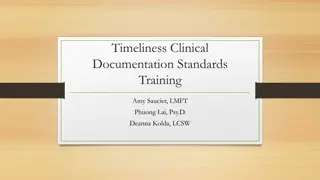 Timeliness in Clinical Documentation Training for Mental Health Providers