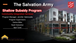 Salvation Army Shallow Subsidy Program Overview