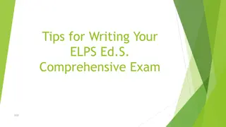 Tips for Writing Your ELPS Ed.S. Comprehensive Exam 2020