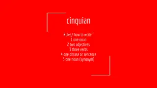 Exciting Tips for Writing Cinquain Poems Easily