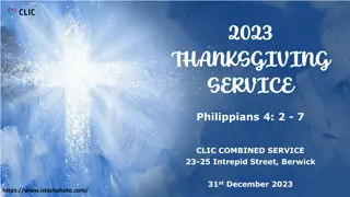 Finding Contentment and Peace through Gratitude | Philippians Reflections