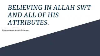 Core Beliefs in Islam: Understanding Allah's Attributes and Pleasing Him
