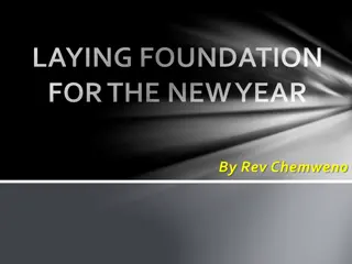 Laying Foundation for the New Year: Building a Solid Start