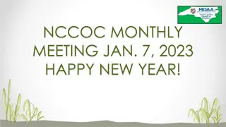 NCCOC January 2023 Meeting Highlights and Updates