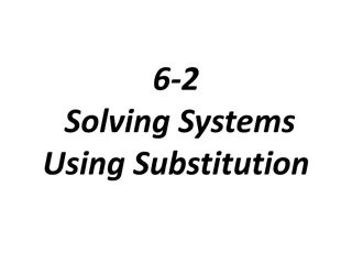 Solving Linear Systems with Substitution Method