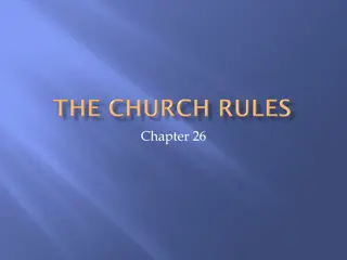 The Hierarchy and Governance in the Early Church