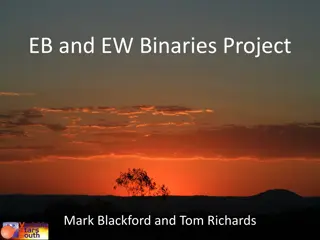 Binaries Project Overview: EB and EW Systems Analysis