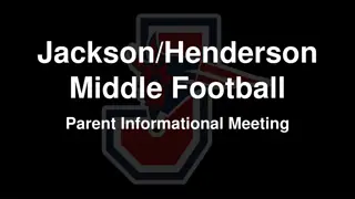 Jackson/Henderson Middle Football Parent Meeting Guidelines