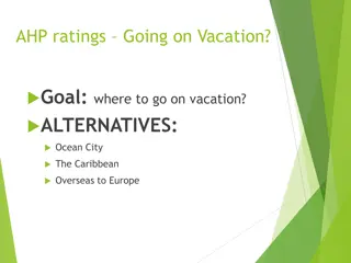 Choosing Vacation Destination: Ocean City, Caribbean, or Europe?