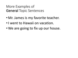 Different Types of Topic Sentences for Effective Writing