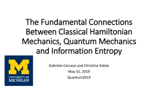 The Fundamental Connections between Classical Hamiltonian Mechanics, Quantum Mechanics, and Information Entropy