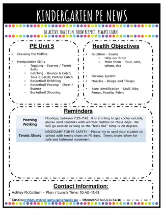 Physical Education News for Elementary Grades - Health and Activity Updates