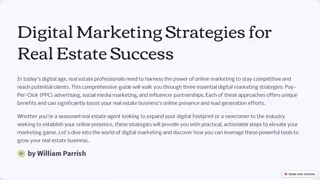 Real Estate Digital Marketing Strategies: PPC, Social Media, Influencers