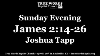 Faith Without Works - A Biblical Perspective