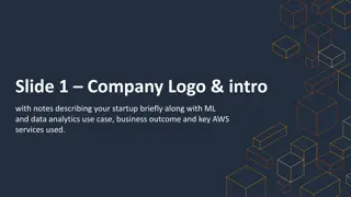 ML and Data Analytics Use Cases with AWS Services in Startup