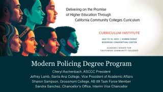 Modern Policing Degree Program