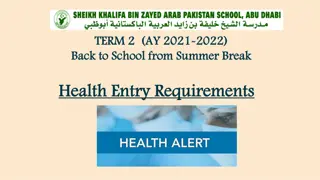 Health Entry Requirements for Back-to-School | Safeguarding Wellbeing in UAE