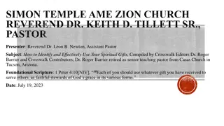 Utilizing Your Spiritual Gifts in the Church Community