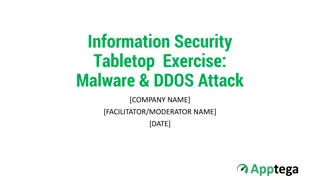 Information Security Tabletop Exercise: Malware & DDOS Attack Response