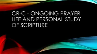 Journey of Prayer and Scripture Study