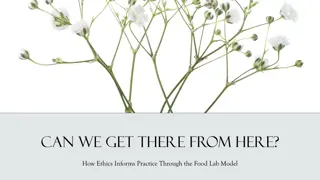 Exploring How Ethics Shapes Practices via the Food Lab Model