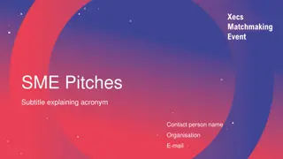 Xecs Matchmaking Event for SME Pitches and Collaboration Opportunities