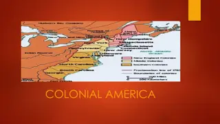 Colonial America Economy and Agriculture Overview