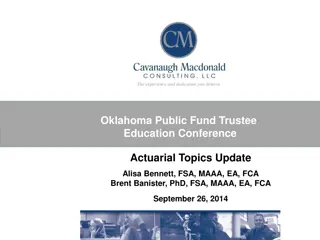 Update on GASB Standards for OPEB Plans and Actuarial Consulting Services