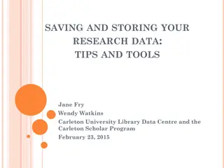 Effective Research Data Management Strategies and Tools