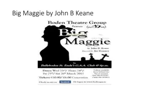 Character Analysis of Big Maggie by John B. Keane in 1960s Rural Ireland