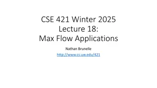 Max Flow Applications and General Ideas for Using MaxFlow/MinCut