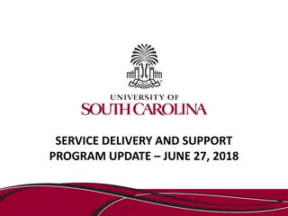 Service Delivery and Incident Management Updates June 27, 2018