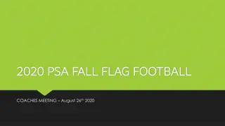 Fall 2020 PSA Flag Football Coaches Meeting & Season Info