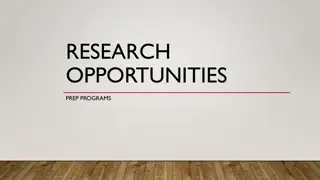 Undergraduate Research Opportunities and Preparation Programs