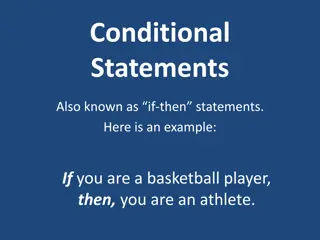 Conditional Statements and Their Variations