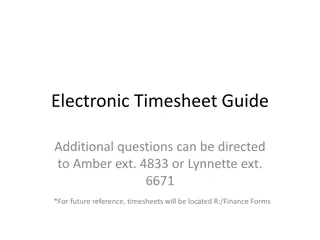 Electronic Timesheet Guide for Efficient Time Tracking
