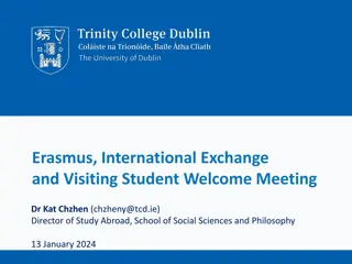 Trinity College Dublin Erasmus and International Exchange Info