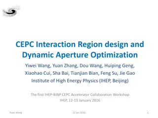 Interaction Region Design and Dynamic Aperture Optimization at CEPC