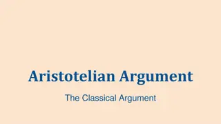 Mastering the Aristotelian Argument: A Classical Approach