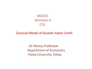 Classical Model of Economic Growth by Adam Smith
