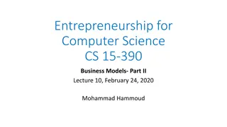 Exploring Business Models in Entrepreneurship for Computer Science - Part II