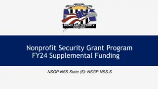 Enhancing Nonprofit Security: NSGP-NSS State Grant Program Overview